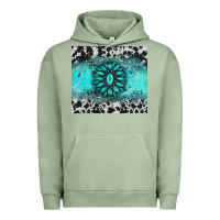 Pigment Oil Green gemstone cowhide Urban Hoodie - AdoDesignShop