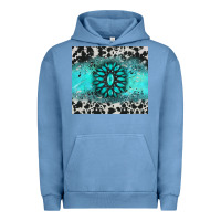 Pigment Pebble Blue gemstone cowhide Urban Hoodie - AdoDesignShop
