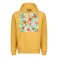 Mustard starfish seamless pattern Premium Hoodie - BundleAndBundleShop