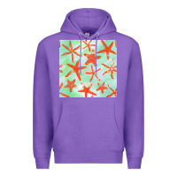 Purple starfish seamless pattern Premium Hoodie - BundleAndBundleShop