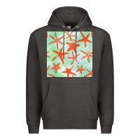 Smoke starfish seamless pattern Premium Hoodie - BundleAndBundleShop