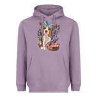 Lavender Easter Beagle Heavyweight Hoodie - RanaPortraitStore