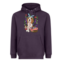 Plum Easter Beagle Heavyweight Hoodie - RanaPortraitStore