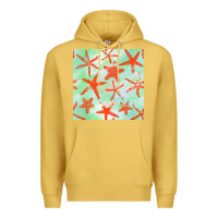 Antique Gold starfish seamless pattern Premium Hoodie - BundleAndBundleShop