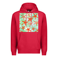 Cardinal starfish seamless pattern Premium Hoodie - BundleAndBundleShop