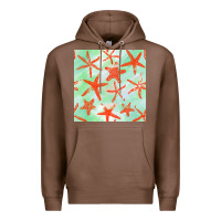 Chestnut starfish seamless pattern Premium Hoodie - BundleAndBundleShop