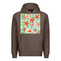 Coffee starfish seamless pattern Premium Hoodie - BundleAndBundleShop