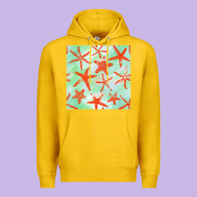 Starfish Seamless Pattern Premium Hoodie Designed By Bundleandbundleshop