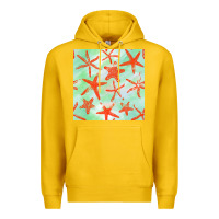 Lemon starfish seamless pattern Premium Hoodie - BundleAndBundleShop