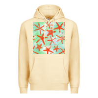 Pina Colada starfish seamless pattern Premium Hoodie - BundleAndBundleShop