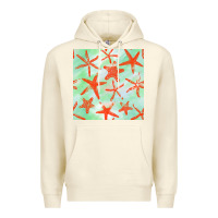 Sandshell starfish seamless pattern Premium Hoodie - BundleAndBundleShop
