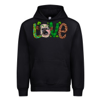 Black Western St. Patrick's Day Love Cow Urban Hoodie - Artiststas