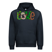 Navy Western St. Patrick's Day Love Cow Urban Hoodie - Artiststas