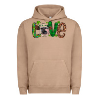 Pigment Burro Western St. Patrick's Day Love Cow Urban Hoodie - Artiststas