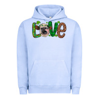 Pigment Grape Ice Western St. Patrick's Day Love Cow Urban Hoodie - Artiststas