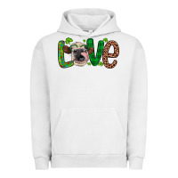 Pigment Lunar Rock Western St. Patrick's Day Love Cow Urban Hoodie - Artiststas