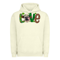 Pigment Pistachio Western St. Patrick's Day Love Cow Urban Hoodie - Artiststas