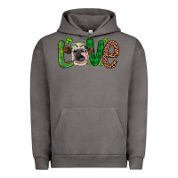 Pigment Tornado Western St. Patrick's Day Love Cow Urban Hoodie - Artiststas