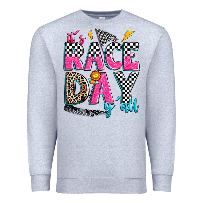 It's Race Day Y'all Premium Sweatshirt by Zillion Design Studio | Teevron