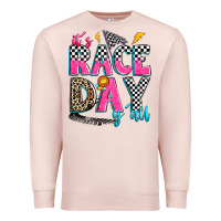 Pale Pink it's race day y'all Premium Sweatshirt - Zillion Design Studio