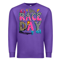 Purple it's race day y'all Premium Sweatshirt - Zillion Design Studio