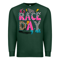 Sports Green it's race day y'all Premium Sweatshirt - Zillion Design Studio