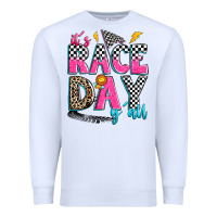 White it's race day y'all Premium Sweatshirt - Zillion Design Studio