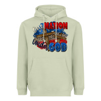 Matcha one nation under god Heavyweight Hoodie - Zillion Design Studio
