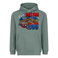 Sage one nation under god Heavyweight Hoodie - Zillion Design Studio