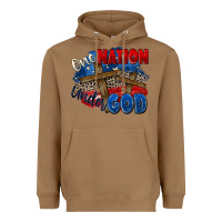 Toasted Coconut one nation under god Heavyweight Hoodie - Zillion Design Studio