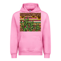 Fuchsia Pink cactus serape Urban Hoodie - AdoDesignShop