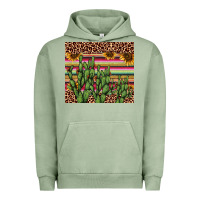 Pigment Oil Green cactus serape Urban Hoodie - AdoDesignShop