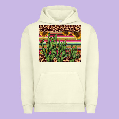Cactus Serape Urban Hoodie Designed By Adodesignshop