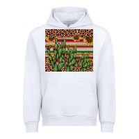 White cactus serape Urban Hoodie - AdoDesignShop
