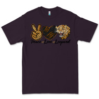 Plum Peace Love Lion Head Premium Tee - LillyAllenDesigns