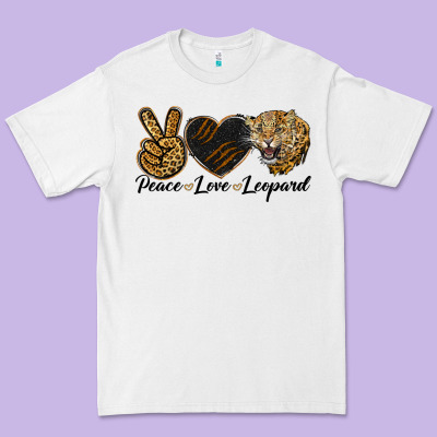 Peace Love Lion Head Premium Tee Designed By Lillyallendesigns