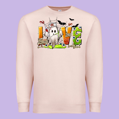 Love Nurse Halloween Premium Sweatshirt Designed By Texasbilliewilder