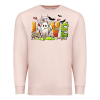 Pale Pink Love Nurse Halloween Premium Sweatshirt - texasbilliewilder