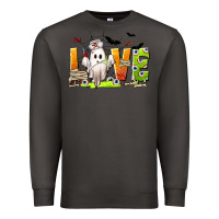 Smoke Love Nurse Halloween Premium Sweatshirt - texasbilliewilder