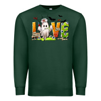 Sports Green Love Nurse Halloween Premium Sweatshirt - texasbilliewilder