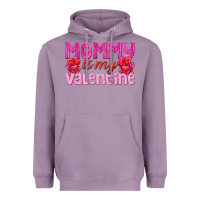 Lavender mommy is valentine Heavyweight Hoodie - texasbilliewilder