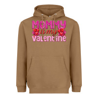 Toasted Coconut mommy is valentine Heavyweight Hoodie - texasbilliewilder
