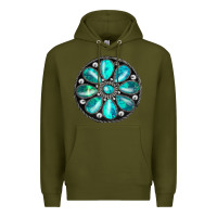 Army Green gemstone Premium Hoodie - JahusDesignShop