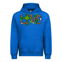 Cobalt Western St. Patrick's Day Love Cross Urban Hoodie - Artiststas