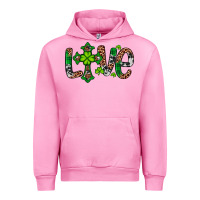 Fuchsia Pink Western St. Patrick's Day Love Cross Urban Hoodie - Artiststas