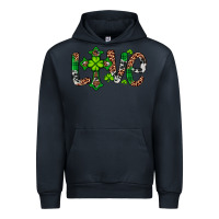 Navy Western St. Patrick's Day Love Cross Urban Hoodie - Artiststas