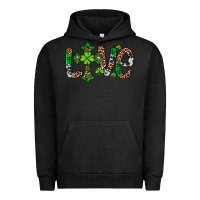 Pigment Black Western St. Patrick's Day Love Cross Urban Hoodie - Artiststas