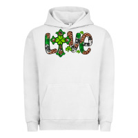 Pigment Lunar Rock Western St. Patrick's Day Love Cross Urban Hoodie - Artiststas