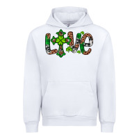 White Western St. Patrick's Day Love Cross Urban Hoodie - Artiststas
