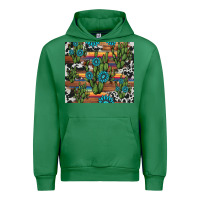 Emerald cactus gemstone Urban Hoodie - AdoDesignShop